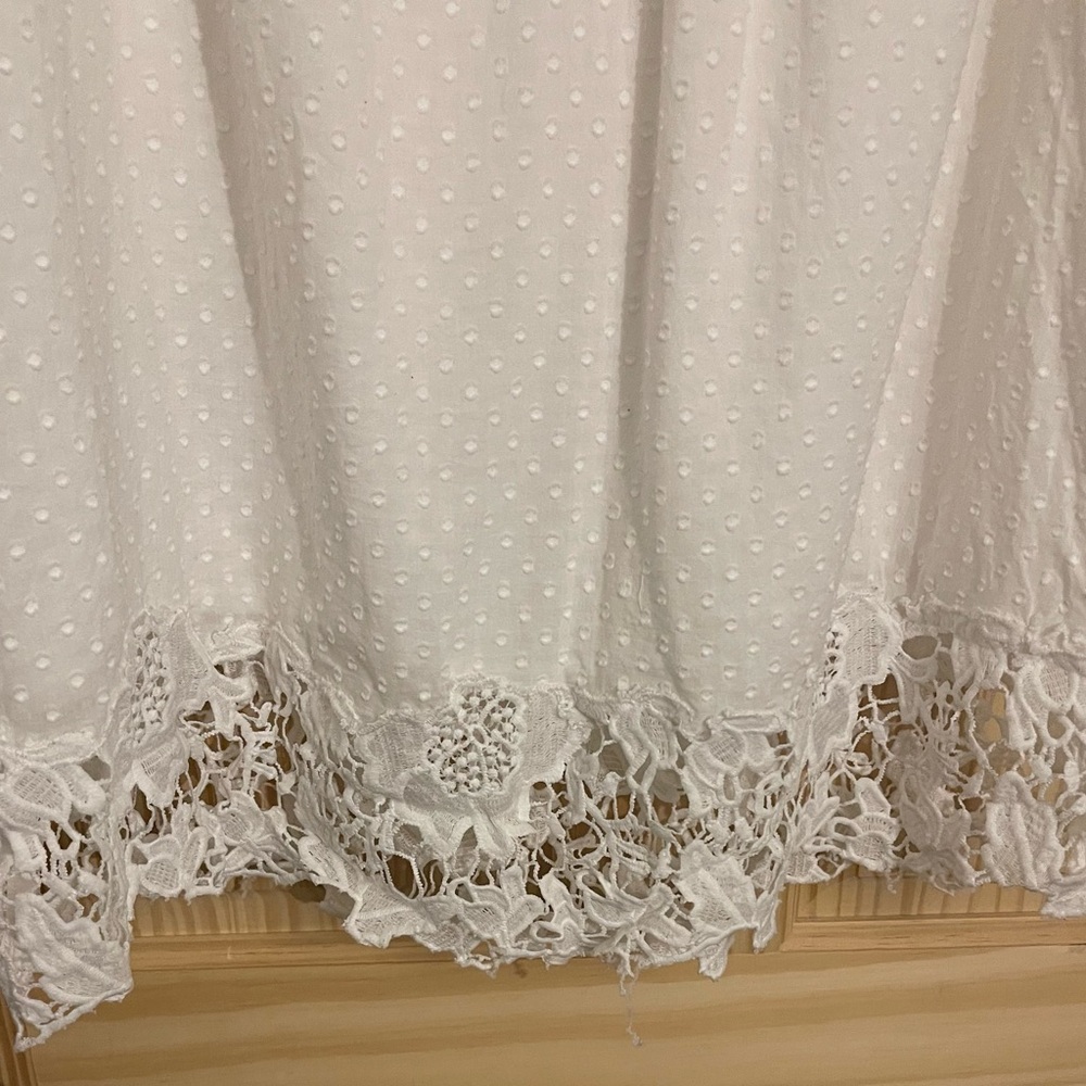 Anthropologie💙💎💎Elegant White Lace Women's Top, - Picture 6 of 14